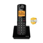 Ασύρματο Τηλέφωνο Alcatel S280 με Δυνατότητα Αποκλεισμού Κλήσεων Μαύρο | Shopin.gr