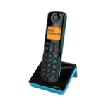 Ασύρματο Τηλέφωνο Alcatel S280 με Δυνατότητα Αποκλεισμού Κλήσεων Μαύρο-Μπλε | Shopin.gr
