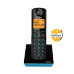 Ασύρματο Τηλέφωνο Alcatel S280 με Δυνατότητα Αποκλεισμού Κλήσεων Μαύρο-Μπλε | Shopin.gr