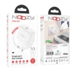 Φορτιστής Ταξιδίου Noozy Core C21 PD25W με Καλώδιο USB-C σε USB-C Λευκό | Φορτιστές - shopin.gr