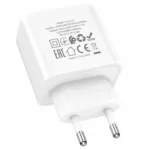 Φορτιστής Ταξιδίου Noozy Core C21 PD25W με Καλώδιο USB-C σε USB-C Λευκό | Φορτιστές - shopin.gr