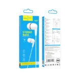 Hands Free Hoco M97 Enjoy Earphones Stereo 3.5mm με Μικρόφωνο και Πλήκτρο Λειτουργίας Λευκά | Hands Free - shopin.gr