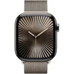Apple Watch Series 10 4G 42mm GPS eSIM NFC IP6X Titanium Case Natural με Natural Milanese Loop | Smartwatches - shopin.gr