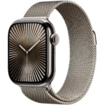 Apple Watch Series 10 4G 42mm GPS eSIM NFC IP6X Titanium Case Natural με Natural Milanese Loop | Smartwatches - shopin.gr