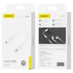 Αντάπτορας Foneng BM20 3.5mm Θηλυκό σε Lightning Αρσενικό 0.1m Λευκό | Shopin.gr
