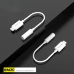Αντάπτορας Foneng BM20 3.5mm Θηλυκό σε Lightning Αρσενικό 0.1m Λευκό | Shopin.gr