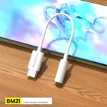 Αντάπτορας Foneng BM21 3.5mm Θηλυκό σε USB C Αρσενικό 0.1m Λευκό | Shopin.gr