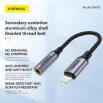 Αντάπτορας Foneng BM30 3.5mm Θηλυκό σε Lightning Αρσενικό 0.14m Μαύρο | Shopin.gr