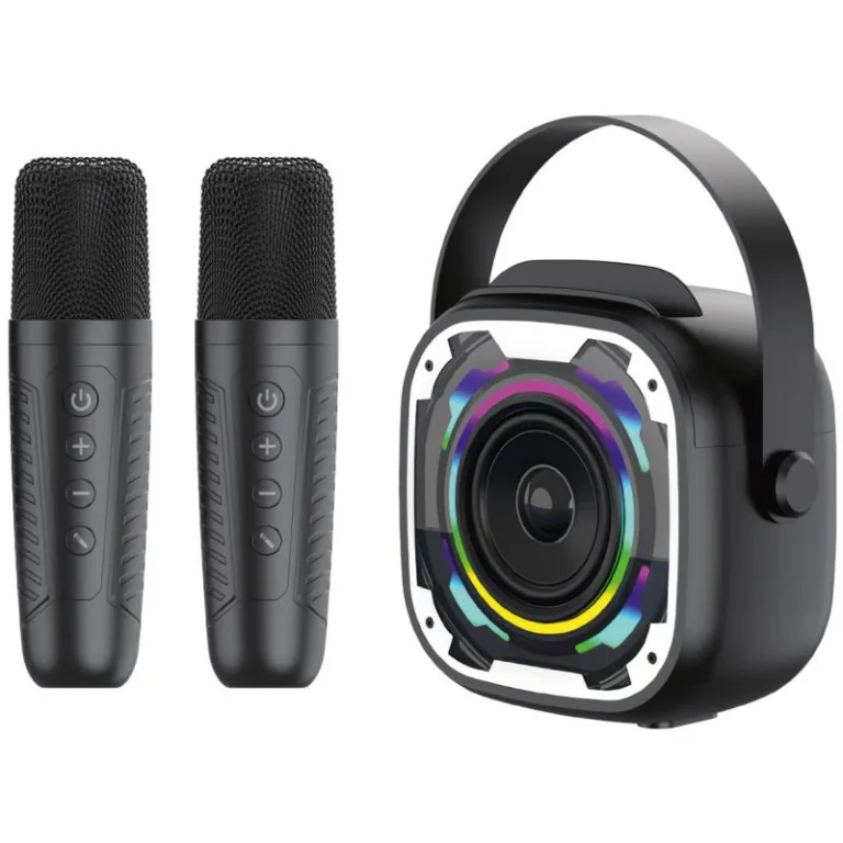 Φορητό Ηχείο Bluetooth Blavec WS-08 Karaoke Idol με 2 Μικρόφωνα 8W Μαύρο | Shopin.gr