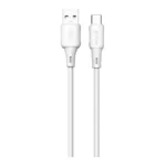 Καλώδιο Σύνδεσης USB 2.0 Devia EC629 USB A σε USB C 2.4A Silicone Pro3 1m Λευκό | Shopin.gr