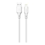 Καλώδιο Σύνδεσης USB 2.0 Devia EC630 USB A σε Lightning 2.4A Silicone Pro3 1m Λευκό | Shopin.gr