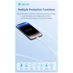 Καλώδιο Σύνδεσης USB 2.0 Devia EC630 USB A σε Lightning 2.4A Silicone Pro3 1m Λευκό | Shopin.gr