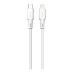Καλώδιο Σύνδεσης USB 2.0 Devia EC631 USB C σε Lightning 3A 27W Silicone Pro3 1m Λευκό | Shopin.gr