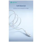 Καλώδιο Σύνδεσης USB 2.0 Devia EC631 USB C σε Lightning 3A 27W Silicone Pro3 1m Λευκό | Shopin.gr
