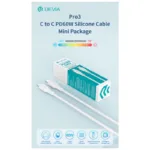 Καλώδιο Σύνδεσης USB 2.0 Devia EC632 USB C σε USB C 3A 60W Silicone Pro3 1m Λευκό | Shopin.gr