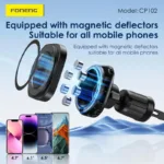 Universal Βάση Στήριξης Αεραγωγού Αυτοκινήτου Foneng CP102 Magnetic για Smartphones έως 6.7" Μαύρο | Shopin.gr