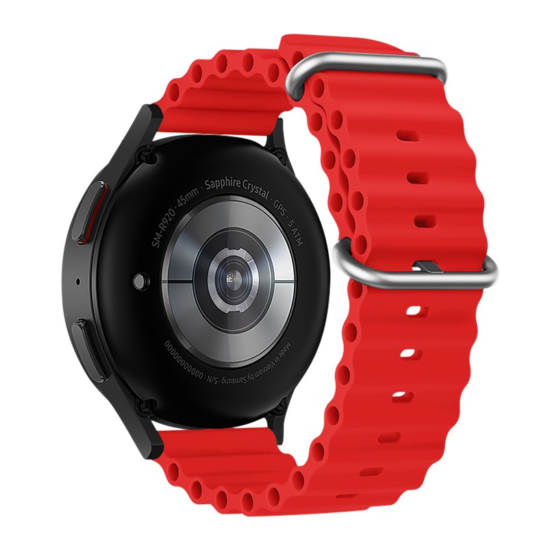Watchband Hoco WH01 Flexible Series για Samsung Huawei Xiaomi Vivo OPPO κα 22mm Universal Κόκκινο Silicon Band | Αξεσουάρ Wearables - shopin.gr