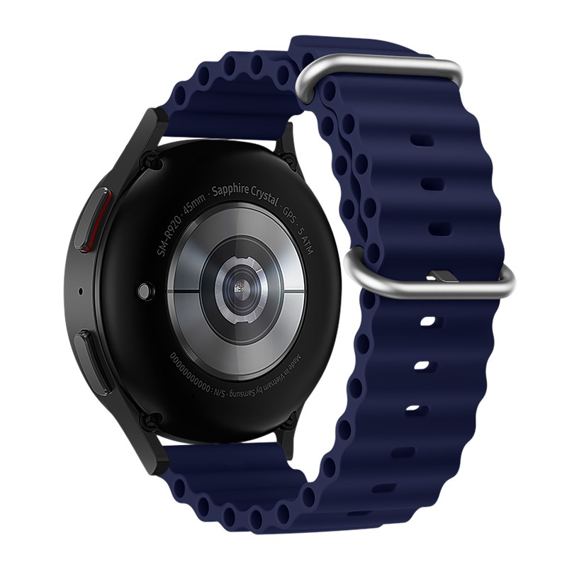 Watchband Hoco WH01 Flexible Series για Samsung Huawei Xiaomi Vivo OPPO κα 22mm Universal Σκούρο Μπλε Silicon Band | Αξεσουάρ Wearables - shopin.gr