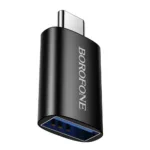 Αντάπτορας Borofone BV26C USB-A σε USB-C USB3.0 Μαύρος | Αντάπτορες - shopin.gr