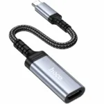 Αντάπτορας Hoco UA43A USB-C σε HDMI 4K 30Hz Braided Μαύρος 20cm | Αντάπτορες - shopin.gr