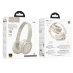 Wireless Ακουστικά Stereo Hoco W46 Charm V5.3 200mAh AUX Λευκά | Bluetooth - shopin.gr