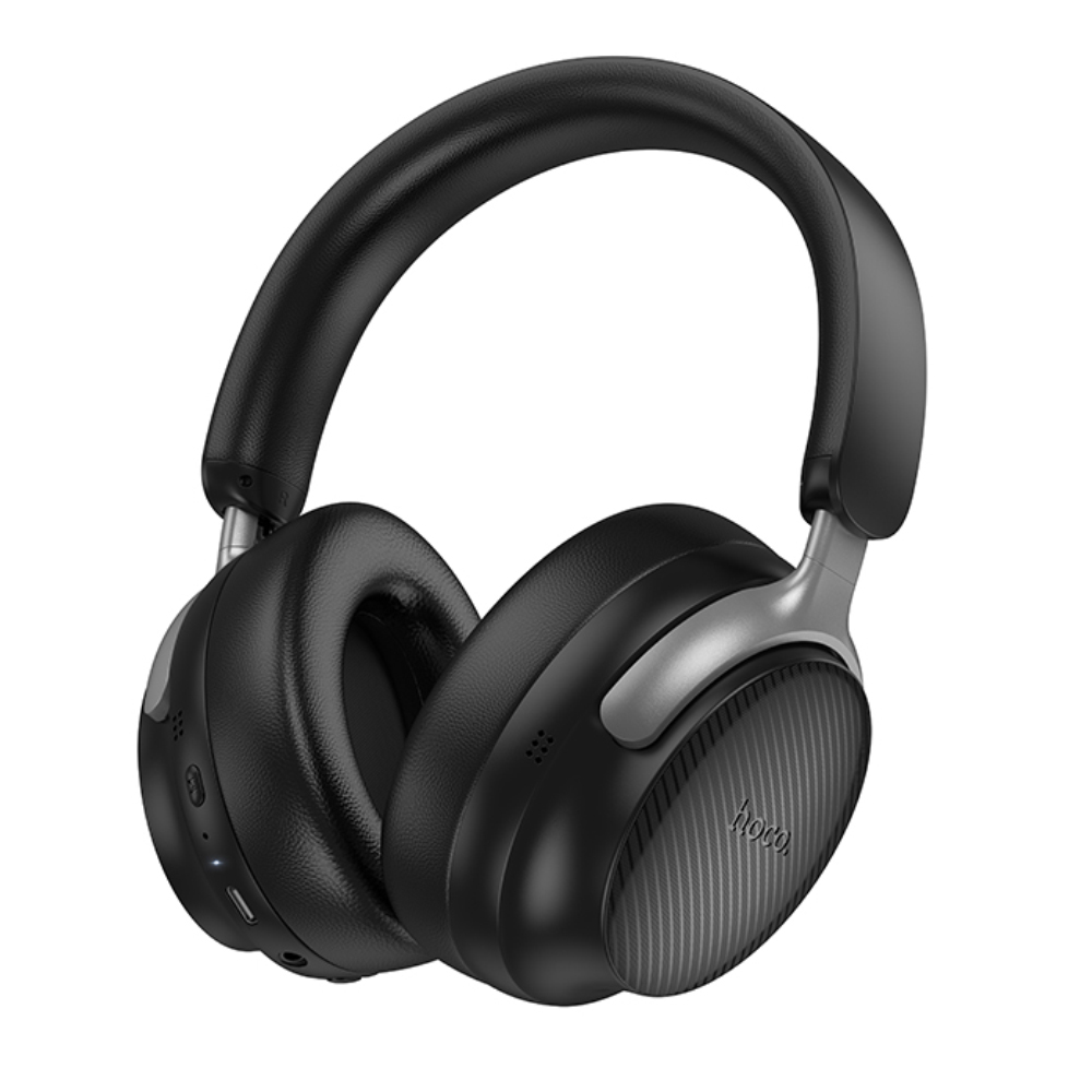 Wireless Ακουστικά Stereo Hoco W53 Plus Tone ANC Hi-Fi v5.4 800mAh με AUX TF Μαύρα | Bluetooth - shopin.gr