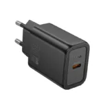 Φορτιστής Ταξιδίου Hoco N62 Gentle με 1 Εξόδο Φόρτισης GaN USB-C PD30W Quick Charge 5V 3.0A  Μαύρος | Φορτιστές - shopin.gr