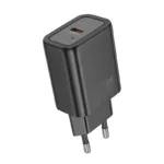 Φορτιστής Ταξιδίου Hoco N62 Gentle με 1 Εξόδο Φόρτισης GaN USB-C PD30W Quick Charge 5V 3.0A  Μαύρος | Φορτιστές - shopin.gr