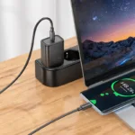 Φορτιστής Ταξιδίου Hoco N62 Gentle με 1 Εξόδο Φόρτισης GaN USB-C PD30W Quick Charge 5V 3.0A  Μαύρος | Φορτιστές - shopin.gr
