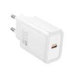 Φορτιστής Ταξιδίου Hoco N62 Gentle με 1 Εξόδο Φόρτισης GaN USB-C Quick Charge PD30W 5V 3.0A  Λευκός | Φορτιστές - shopin.gr