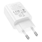 Φορτιστής Ταξιδίου Hoco N62 Gentle με 1 Εξόδο Φόρτισης GaN USB-C Quick Charge PD30W 5V 3.0A  Λευκός | Φορτιστές - shopin.gr