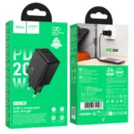 Φορτιστής Ταξιδίου Hoco N68 Nuevo με 1 Εξόδο Φόρτισης USB-C PD20W 5V 3.0A  Μαύρος | Φορτιστές - shopin.gr