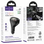 Bluetooth FM Transmitter Hoco E88 Star 120W με 1xUSB-A 2xUSB-C PD20W QC3.0 BT v5.4 με Υποδοχή Αναπτήρα Μαύρο | Φορτιστές - shopin.gr