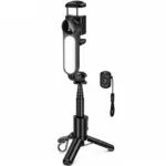 Gimbal Τρίποδο Hoco K90 Feliz Mini για Συσκευές 4.5"- 7" με Φωτισμό και Τηλεχειρισμό Μαύρο | Selfie Sticks - shopin.gr