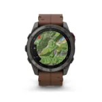 Smartwatch Garmin Fenix 8 Pro Amoled Sapphire 51mm GPS NFC 10 ATM με Δυνατότητα Κλήσεων Sapphire Titanium με Pebble Gray Silicone Band | Smartwatches - shopin.gr