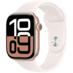 Apple Watch Series 10 4G 42mm GPS eSIM NFC IP6X Aluminum Case Rose Gold με Sport Band Light Blush | Smartwatches - shopin.gr