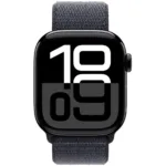 Apple Watch Series 10 4G 46mm GPS eSIM NFC IP6X  Aluminum Case Jet Black με Sport Loop Black Ink | Smartwatches - shopin.gr