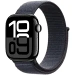 Apple Watch Series 10 4G 46mm GPS eSIM NFC IP6X  Aluminum Case Jet Black με Sport Loop Black Ink | Smartwatches - shopin.gr