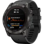 Smartwatch Garmin Fenix 7X Pro Sapphire Solar Titanium 51mm GPS NFC 10 ATM Carbon Grey DLC Titanium με Black Band | Smartwatches - shopin.gr