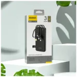 Φορτιστής Ανάγκης Dudao K11 10W 10000mAh με 4 Ενσωματωμένα Καλώδια Μαύρο | Shopin.gr