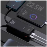 Φορτιστής Ανάγκης Dudao K15Max 22.5W 30000mAh PD QC με 2 Ενσωματωμένα Καλώδια Μαύρο | Shopin.gr