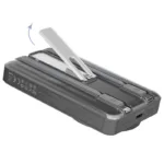 Φορτιστής Ανάγκης Dudao K29 20W 10000mAh PD QC Magnetic με 2 Ενσωματωμένα Καλώδια & Βάση Στήριξης Ασημί | Shopin.gr