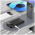 Φορτιστής Ανάγκης Dudao K31 22.5W 10000mAh PD QC με Ενσωματωμένο Retractable Καλώδιο Γκρι | Shopin.gr