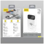 Φορτιστής Ανάγκης Dudao K31 22.5W 10000mAh PD QC με Ενσωματωμένο Retractable Καλώδιο Λευκό | Shopin.gr