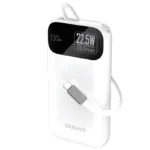 Φορτιστής Ανάγκης Dudao K31 22.5W 10000mAh PD QC με Ενσωματωμένο Retractable Καλώδιο Λευκό | Shopin.gr