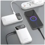Φορτιστής Ανάγκης Dudao K31 22.5W 10000mAh PD QC με Ενσωματωμένο Retractable Καλώδιο Λευκό | Shopin.gr
