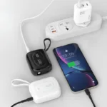Φορτιστής Ανάγκης Dudao K32 22.5W 10000mAh με 2 Ενσωματωμένα Καλώδια Μαύρο | Shopin.gr