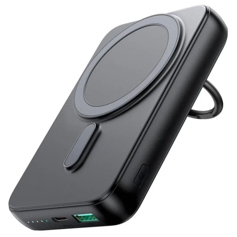 Φορτιστής Ανάγκης Joyroom JR-W050 20W 10000mAh PD Magnetic Wireless με Δακτύλιο Στήριξης Μαύρο | Shopin.gr