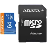 Κάρτα μνήμης Micro SDXC C10 UHS-1 U1 Adata 100MB/s 64GB + 1 ADP | Shopin.gr
