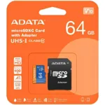 Κάρτα μνήμης Micro SDXC C10 UHS-1 U1 Adata 100MB/s 64GB + 1 ADP | Shopin.gr